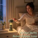 MIXL-Green Jade Marble Touch Lamp,Art Deco Table Light,Nordic Style Desk Lamp fo... - Image 3