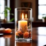 CYS EXCEL (H:12" D:6") Large Cylinder Clear Glass Vase for Wide Bouquet Flower V... - Image 5