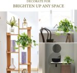 LOYWREE Artificial Scindapsus Aureus Fake Pothos Plants in Black Pots - Realisti... - Image 4