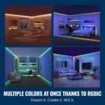 WiZ Connected 16.4 ft LED Light Strip For Your Smart Home, Flowing Multicolor LE... - Image 4
