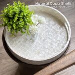 CHI AN HOME 12.6 Inch Capiz Round Decorative Tray, Decorative Serving Tray with ... - Image 3