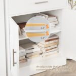 Vongrasig Farmhouse Coffee Bar Cabinet, Small Sideboard Buffet with Storage, Mod... - Image 6