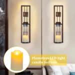 Shelving Solution Wall Sconce Candle Holder Metal Wall Decorations for Living Ro... - Image 4