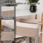 OIAHOMY 3 Pack Storage Baskets for Organizing, 13''X9.85''X8.7'' Storage Bins,Wo... - Image 5