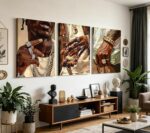 3Pcs Fashion African American Black Man Canvas Wall Art Modern Money Poster Prin... - Image 6