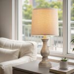 Seealle Farmhouse Table Lamps Set of 2 - Rustic Lamp for Bedroom Living Room, 22... - Image 3