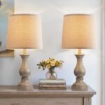Seealle Farmhouse Table Lamps Set of 2 - Rustic Lamp for Bedroom Living Room, 22... - Image 4