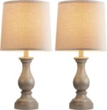 Seealle Farmhouse Table Lamps Set of 2 - Rustic Lamp for Bedroom Living Room, 22... - Image 7