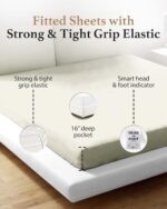 Good Sleep Bedding King Size Fitted Sheets Only - 800 TC Fitted Sheet King, Luxu... - Image 5