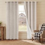 PrinceDeco Natural Linen Curtains 100% Blackout Linen Curtains for Bedroom Full ... - Image 5