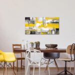 KREATIVE ARTS Large Black Yellow Canvas Wall Art Modern Abstract Picture Contemp... - Image 4