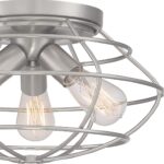 DESIGNERS FOUNTAIN 3-Lights Jax Flush Mount Ceiling Light, 15 Inch Lighting Fixt... - Image 4