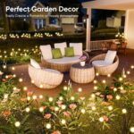 Solar Lights Outdoor Waterproof: 2 Pack 16 LED Swaying Firefly Solar Powered Gar... - Image 7