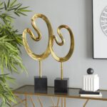 CosmoLiving by Cosmopolitan Marble Abstract Decorative Sculpture Home Decor Stat... - Image 4