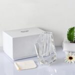 Crystal Flower Vase, Premium Modern Clear Vase, Anniversary Centerpiece, Crafted... - Image 3