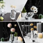 Crystal Flower Vase, Premium Modern Clear Vase, Anniversary Centerpiece, Crafted... - Image 8