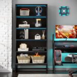 Tribesigns Tall Bookcase Black Bookshelf, 70.8” Large Bookcases Organizer with L... - Image 5
