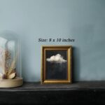 LHHJDIO Vintage Gold Framed Wall Art Dark Moody Cloud Canvas Wall Art Abstract C... - Image 6