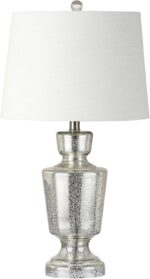 JONATHAN Y 26.5" Mercury Silver Glass Table Lamp for Living Room Bedroom, Tradit... - Image 5