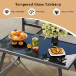 HAPPYGRILL 4-Piece Patio Furniture Set, Modern Sectional Sofa Set w/Fabric Seats... - Image 6