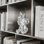 Modern Streamlined Elephant Statue 8.2" - Resin Silver Elephant Home Decoration ... - Image 10