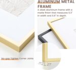 Fun Memories 8x10 Picture Frame, Gold Aluminum 8x10 Poster Frames with 5x7 Remov... - Image 3