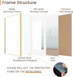 Fun Memories 8x10 Picture Frame, Gold Aluminum 8x10 Poster Frames with 5x7 Remov... - Image 5