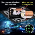 12-inch modern silent wall clock with luminous hands and tick-free sweeping seco... - Image 7