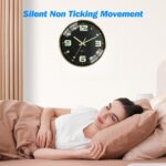 12-inch modern silent wall clock with luminous hands and tick-free sweeping seco... - Image 8