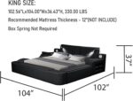 Smart Bed with Massage Recliner Chair - Luxury Bed Frame King Size with Reading ... - Image 3