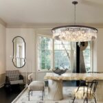 Crystal Chandeliers 18-Light, Metal Ceiling Light Fixture Adjustable Height, 39 ... - Image 4