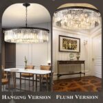 Crystal Chandeliers 18-Light, Metal Ceiling Light Fixture Adjustable Height, 39 ... - Image 6