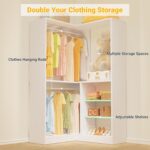 Unikito Corner Closet System, 36 Inch Large Freestanding Closet Organizer System... - Image 4