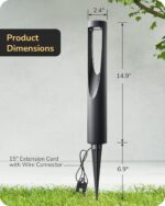 EDISHINE Low Voltage Landscape Lights, 12V 2W 150LM 3000K LED Landscape Path Lig... - Image 5