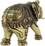 Designer Brass Elephant for Good Luck Vastu Fengshui Showpiece for Home Kitchen ... - Image 6