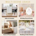6 Pack 5x7 Acrylic Sign Holder with Gold Borders, Double Sided Gold Picture Fram... - Image 7