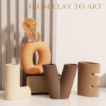 Joeabor Ceramic Vase Set of 4 - Handcrafted Ceramic Vases for Home Decor & Shelf... - Image 3