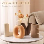 Joeabor Ceramic Vase Set of 4 - Handcrafted Ceramic Vases for Home Decor & Shelf... - Image 5