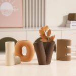 Joeabor Ceramic Vase Set of 4 - Handcrafted Ceramic Vases for Home Decor & Shelf... - Image 6