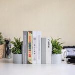 SiliFine Plant Pot Bookends with Hidden Water Tray 3D Printed Planter Bookend fo... - Image 4
