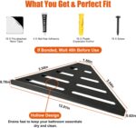 Fikoksol Shower Caddy, 4 Pack Bathroom Corner Shelf, Triangle Shelf Storage for ... - Image 5