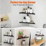Fikoksol Shower Caddy, 4 Pack Bathroom Corner Shelf, Triangle Shelf Storage for ... - Image 8
