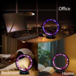 Runyangshi Amethyst Night Lamp 8.6" Natural Healing Crystal Bedside Lamp USB Por... - Image 5
