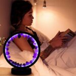 Runyangshi Amethyst Night Lamp 8.6" Natural Healing Crystal Bedside Lamp USB Por... - Image 7