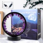 Runyangshi Amethyst Night Lamp 8.6" Natural Healing Crystal Bedside Lamp USB Por... - Image 8