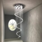 Modern Contemporary Swirl Chandelier Lighting for Foyer Dining Room Kitchen Chan... - Image 4