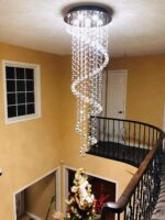 Modern Contemporary Swirl Chandelier Lighting for Foyer Dining Room Kitchen Chan... - Image 5