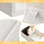 Kigley 12 Pcs Linen Closet Organizers and Storage Foldable Clothing Bins Large F... - Image 4