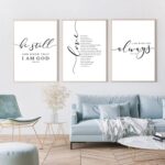 Bible Verse Wall Art Decor Scripture Canvas Wall Art Christian Pictures Inspirat... - Image 4