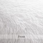 ANRODUO Pack of 2 White Throw Pillow Covers Luxury Fluffy Pillows Faux Fur Decor... - Image 5